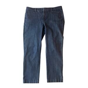 White House Black Market Crop Denim Jeans Dark Wash Women's Size 10